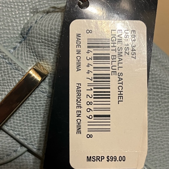 Bebe Mini Satchel Blue Crossbody New - Picture 6 of 7